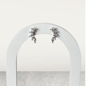 925 Sterling Silver Wings Feather Earring
